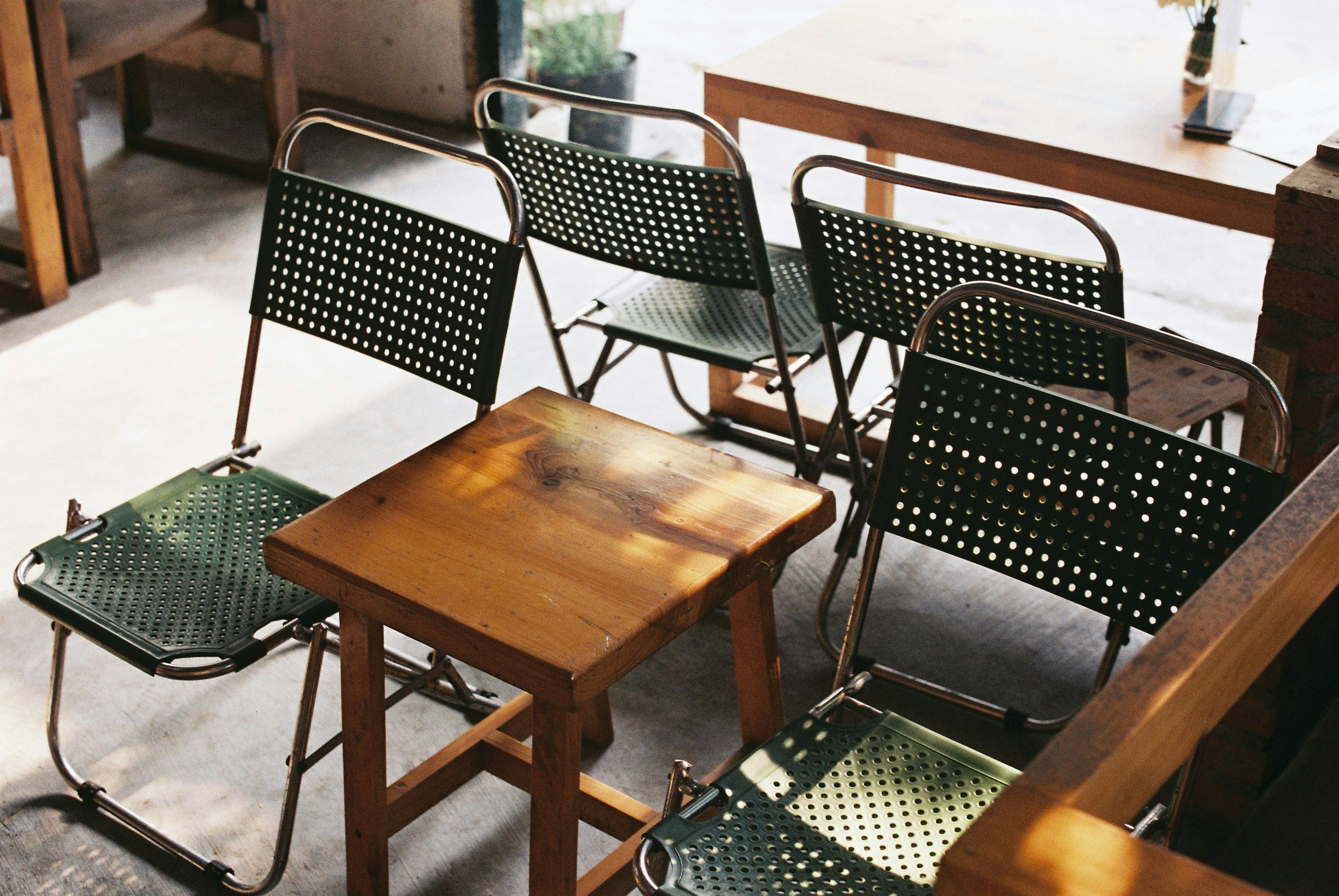 a couple of chairs sitting next to each other